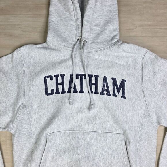 Chatham Cape Cod Champion Reverse Weave Hoodie Gray Sweatshirt Size Small - Picture 3 of 7